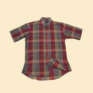 Vintage 70's Arrow Men's Plaid Shirt L XL - Etsy
