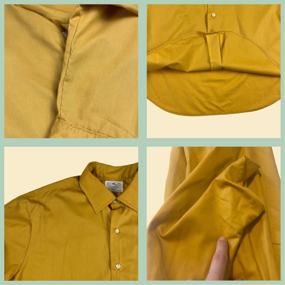 1960s mustard yellow shirt by Towncraft Plus Penn… - image 6