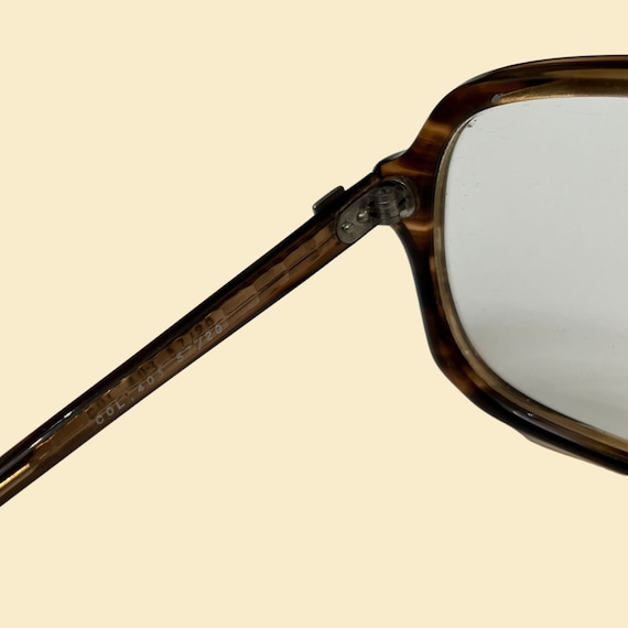 1980s glasses frames, vintage tortoise shell over… - image 7