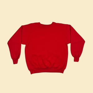 Y2K ヘインズ クルーネック スウェットシャツ、サイズ L ヴィンテージ コットン/ポリエステル「プレミアム ウェイト」プルオーバー