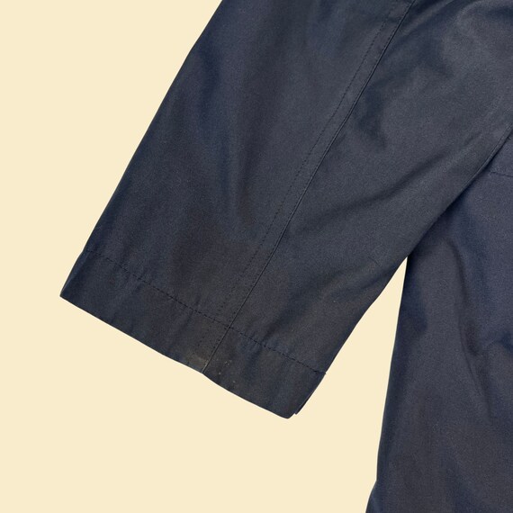90s dark blue safari jacket, vintage size M 1990s… - image 10
