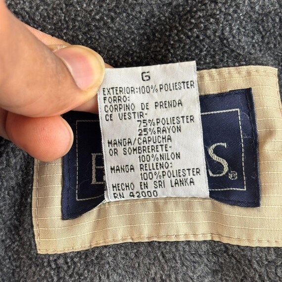 1990s fleece lined jacket, size L Basic Editions … - image 7