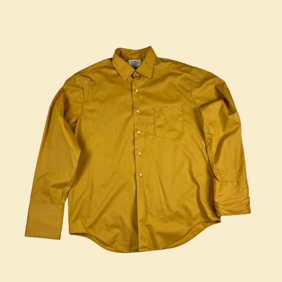 1960s mustard yellow shirt by Towncraft Plus Penn… - image 5