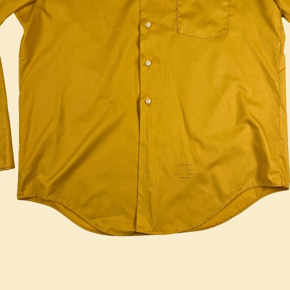 1960s mustard yellow shirt by Towncraft Plus Penn… - image 2