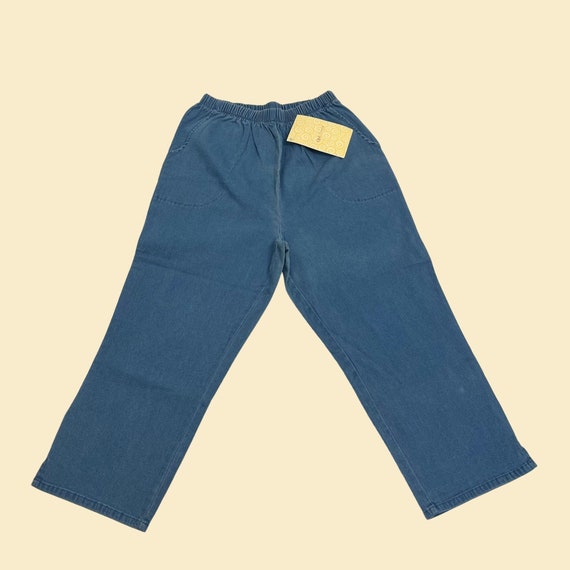 Denim & Co. Comfy Knit Pull On Crop Trouser Fixed Cuff - QVC UK