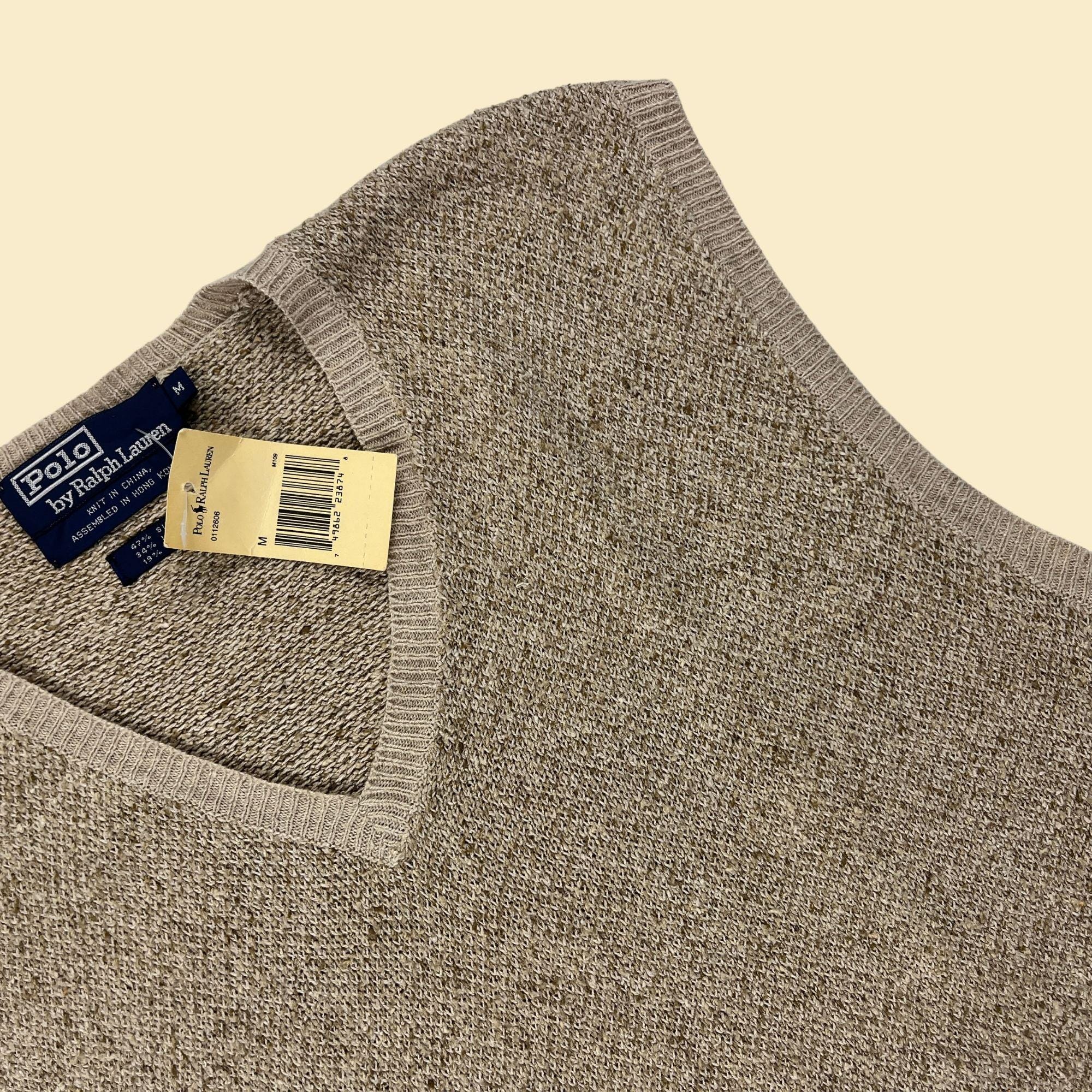 Vintage 90s Polo Ralph Lauren Knit Vest Small Pony Logo