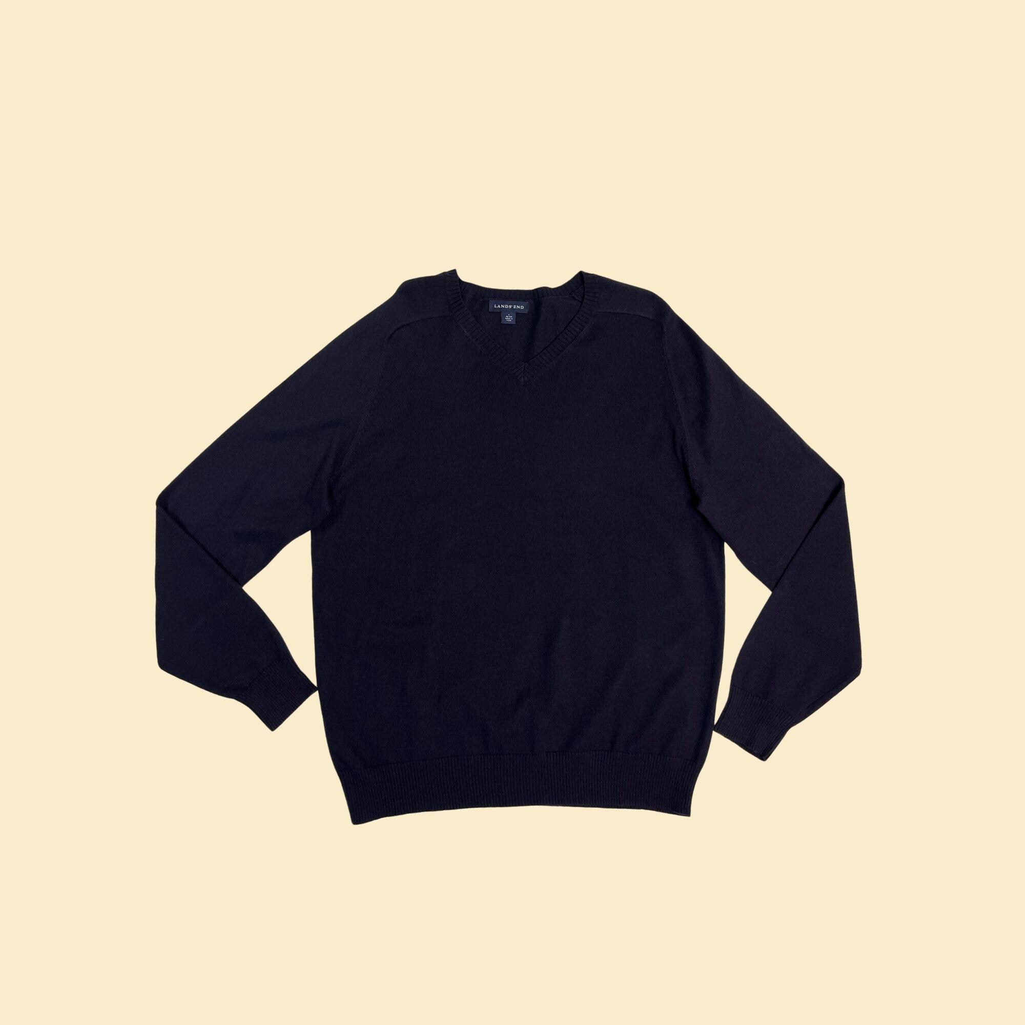 Vintage Lands End Cotton Sweater - Etsy