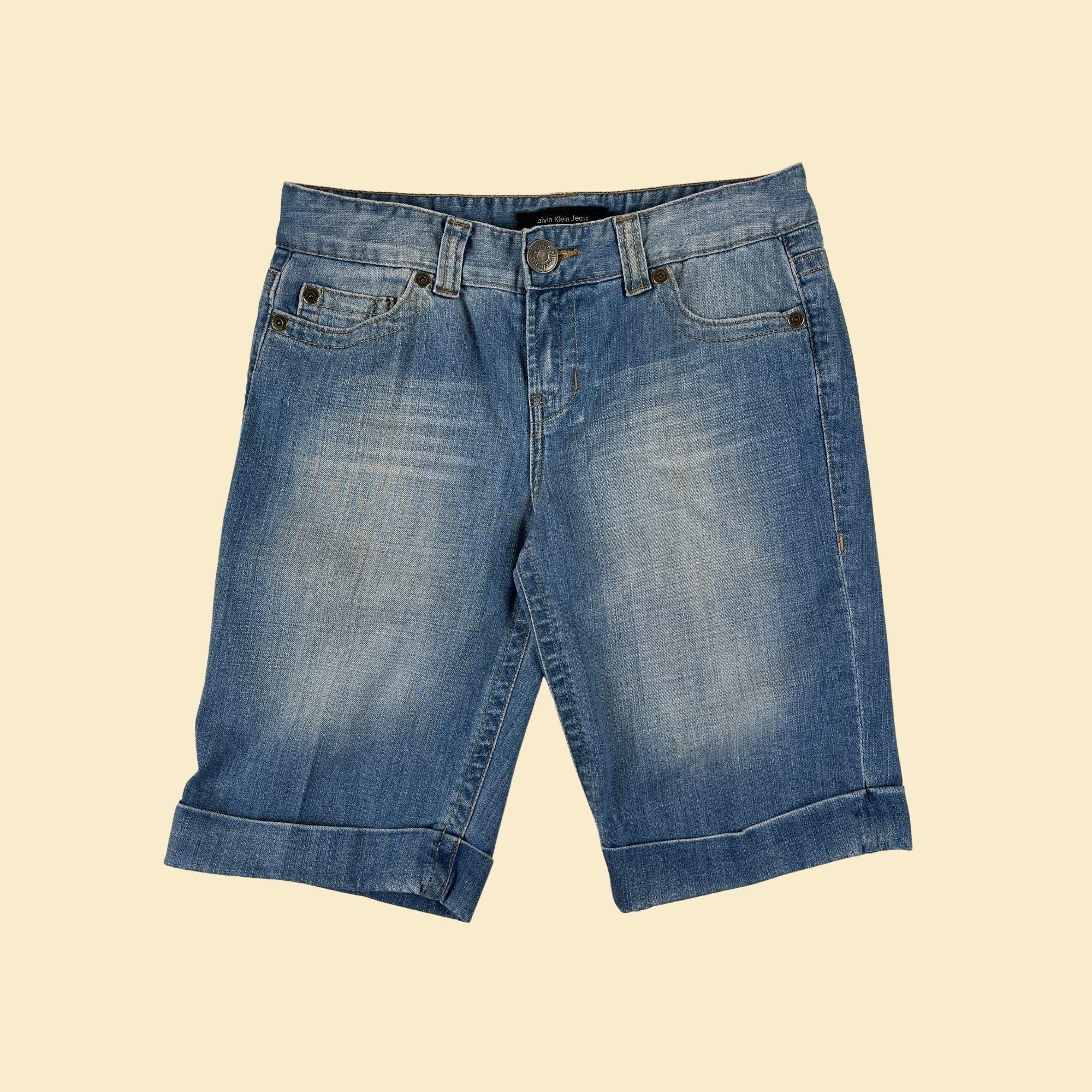 90s Calvin Klein Size 10 Women's Shorts/capris, Vintage Denim