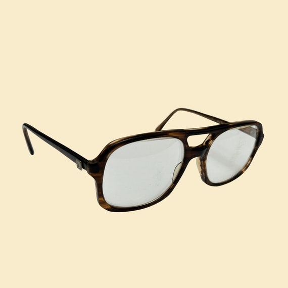 1980s glasses frames, vintage tortoise shell over… - image 2