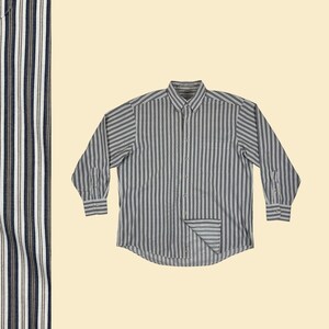 80年代 Van Heusen Vanopress ストライプ 長袖 ボタンアップ 80年代 Van Heusen Vanopress ストライプ 長袖 ボタンアップ