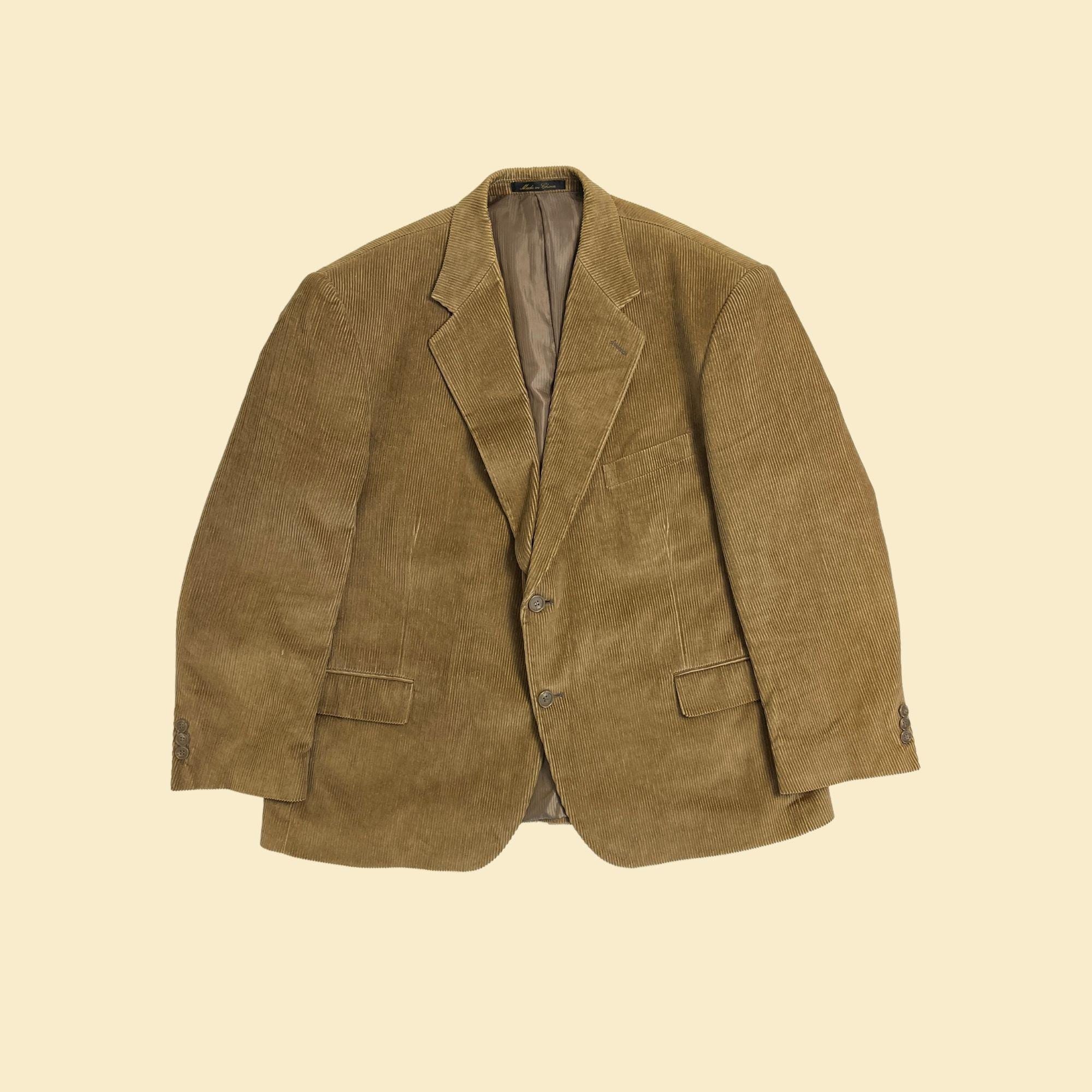 【80s】Euro Vintage Black Corduroy Coat 80s Ruffled Black Corduroy Jacket | S-M - Lucky Vintage