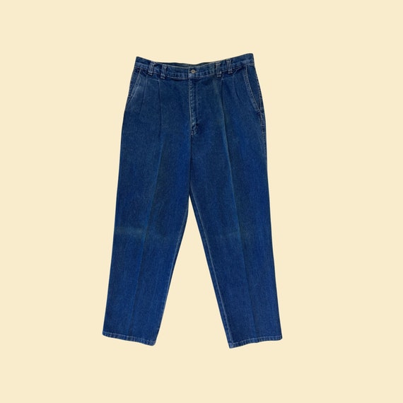90s Dockers X Levis Men s Jeans 36x30 Vintage 1990s Pleated Denim Pants Medium Wash Workwear Pants Etsy Canada