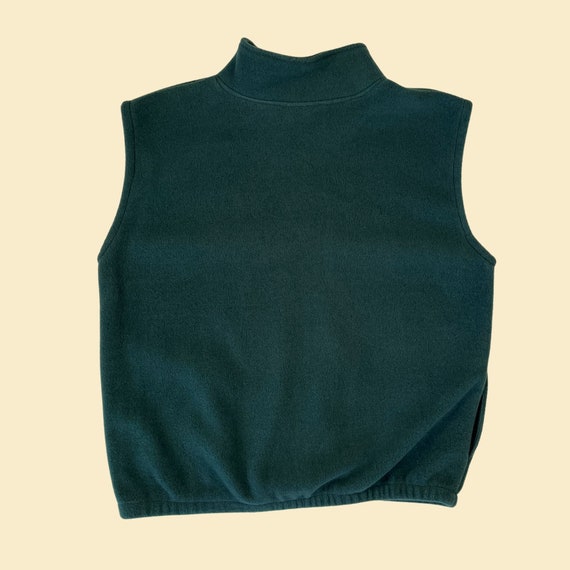 1990s XL green fleece vest by Black Mountain, vin… - image 8