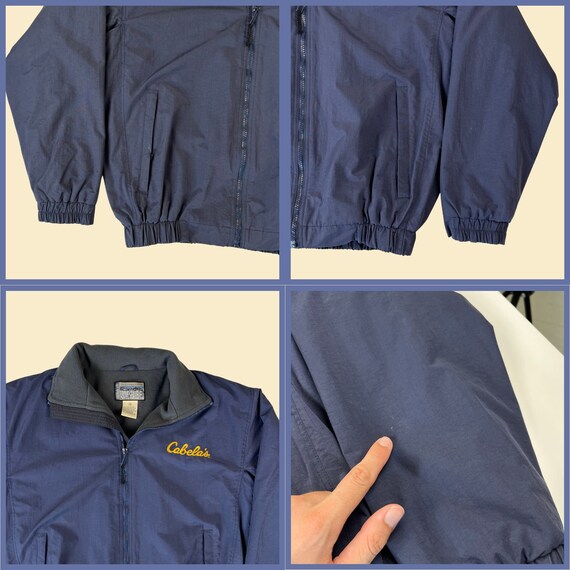 1990s Cabela's jacket, vintage size M 90s blue & … - image 3