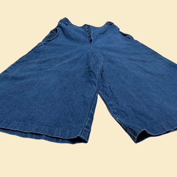 70s denim culottes / capris by Moody's Goose with… - image 3