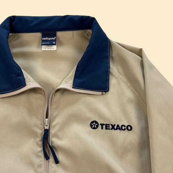 80s Texaco windbreaker jacket, XL vintage 1980s b… - image 6