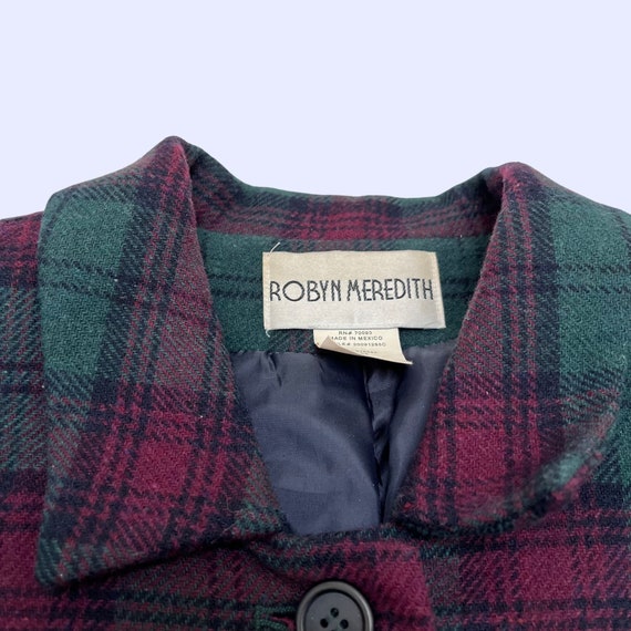 Vintage 90s plaid blazer by Robyn Meredith, 1990s… - image 7