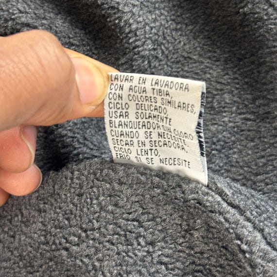 1990s fleece lined jacket, size L Basic Editions … - image 6