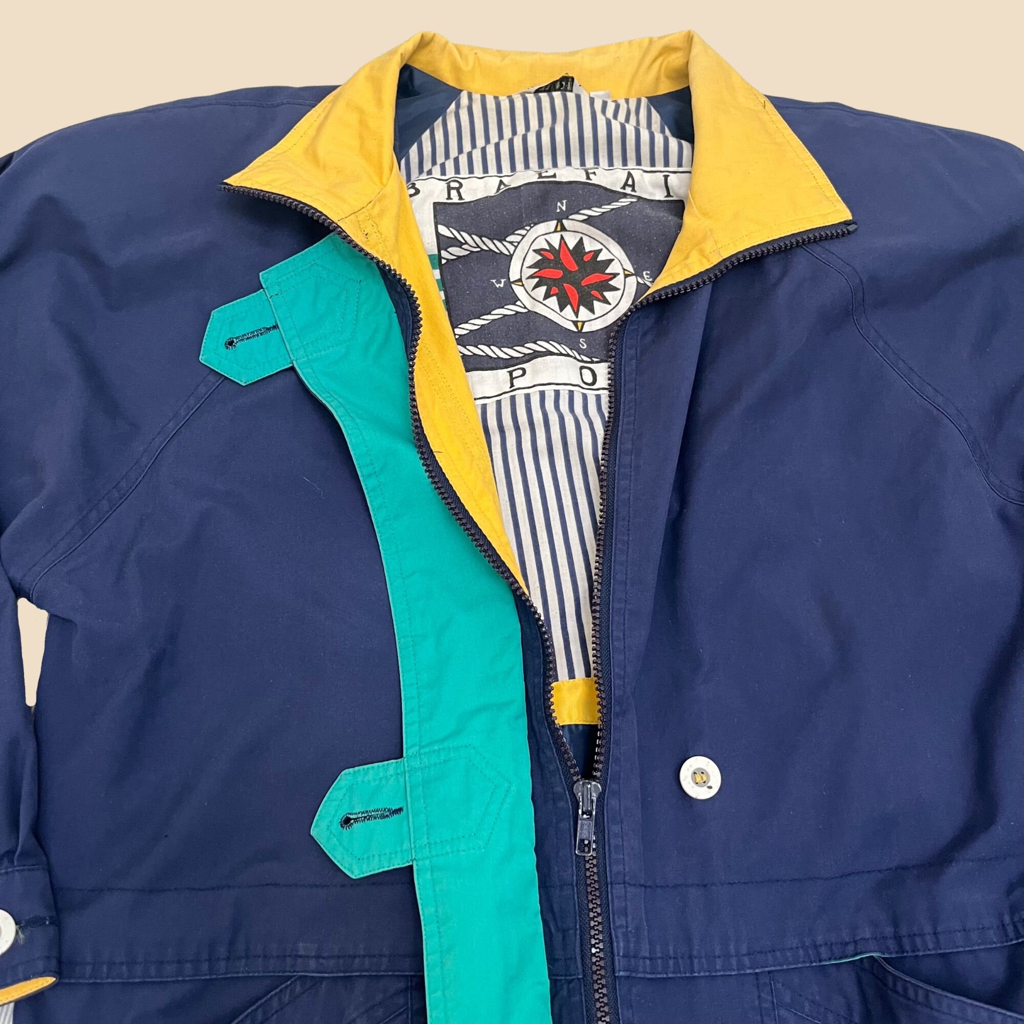 1990s S Nautical Jacket by Braefair Sport, Women's Blue 1990s S Nautical Jacket by Braefair Sport, Women's Blue