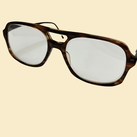 1980s glasses frames, vintage tortoise shell over… - image 3