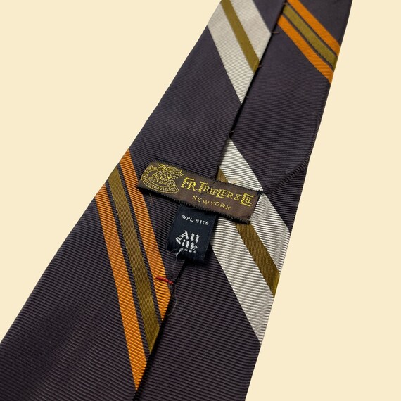 1960s silk necktie by F.R. Tripler & Co, vintage … - image 7