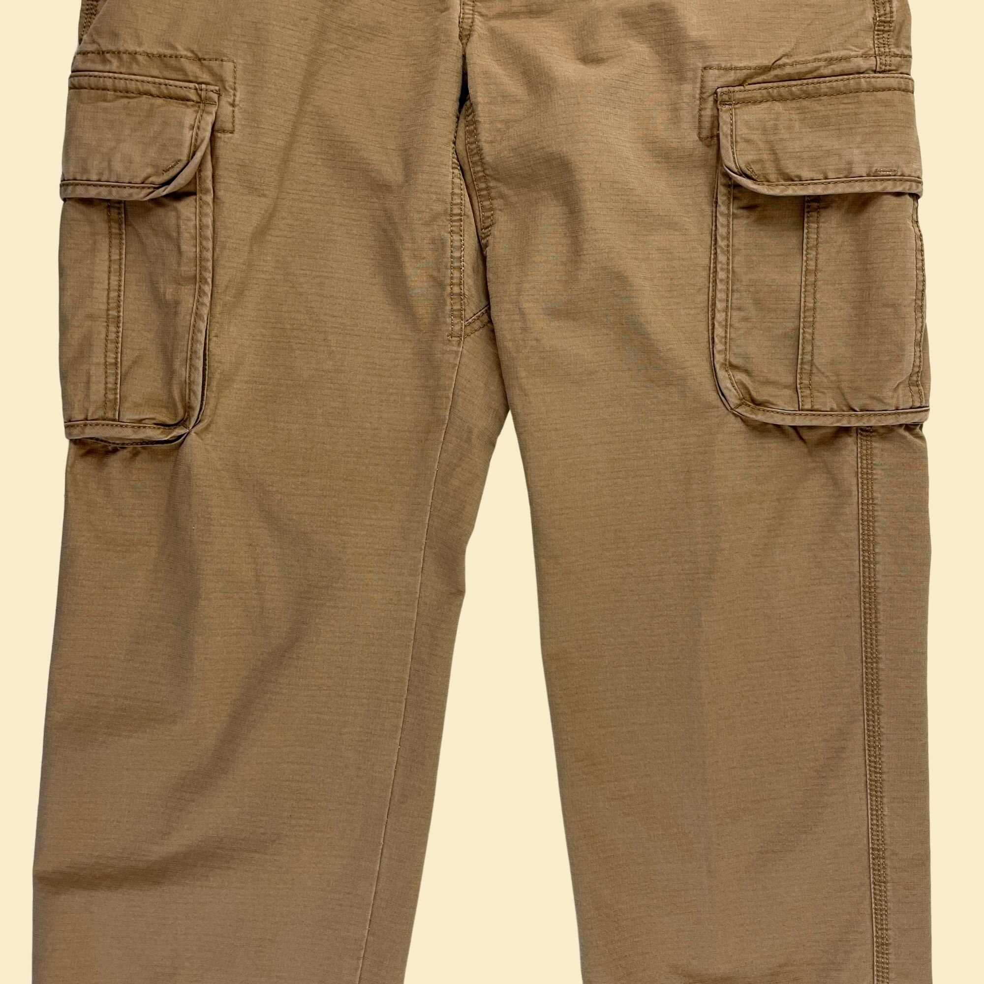 90s/y2k Khaki L.L. Bean Cargo Pants, 34x29 Vintage Tan/beige
