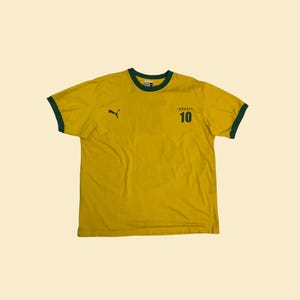 90s/y2k Puma Brasil T-shirt, Size XL Vintage 2000s Crewneck