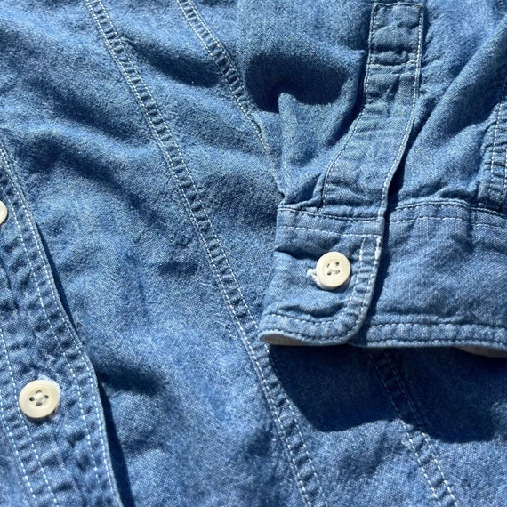 90s denim shirt by Dockers, women's medium jean b… - image 7
