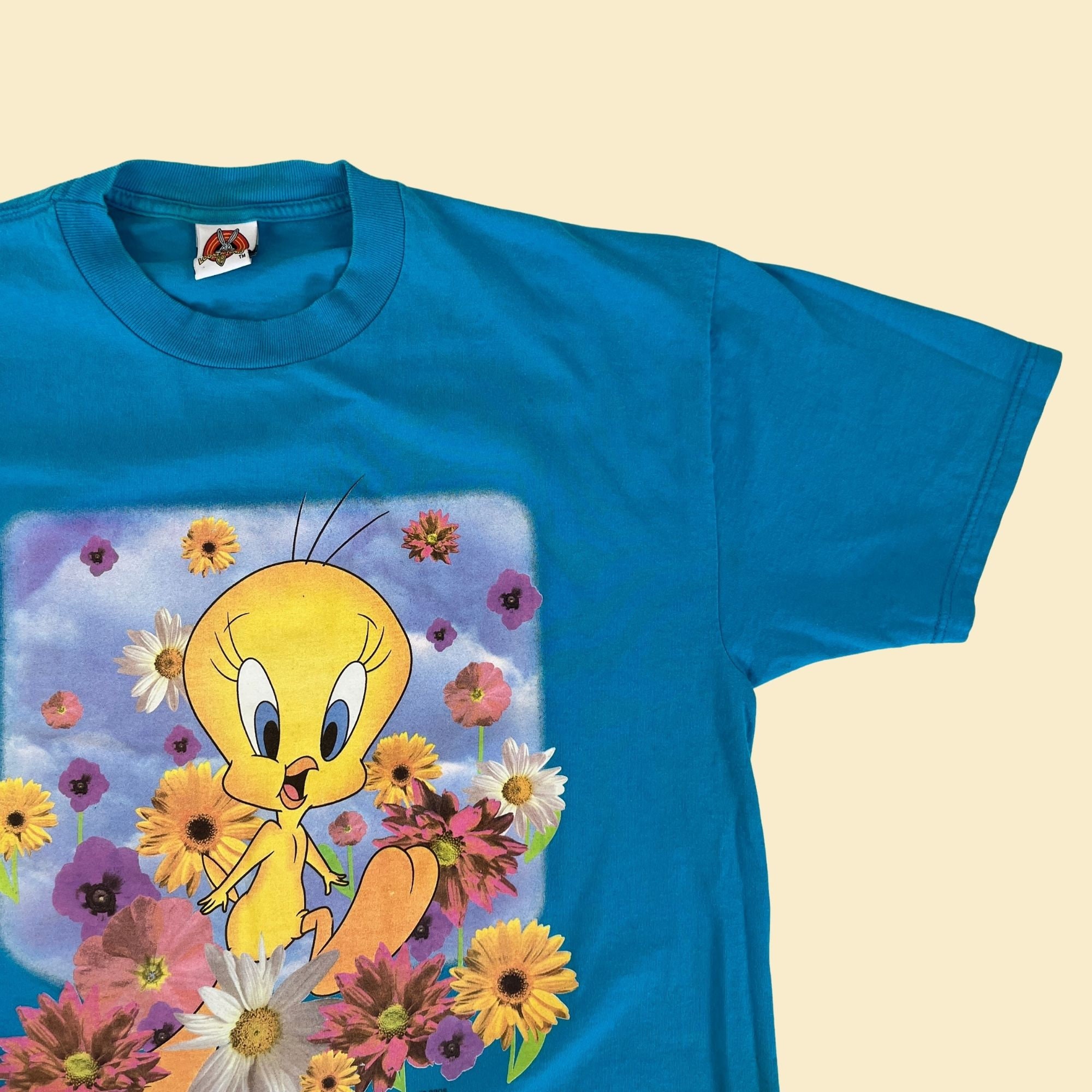 LOONEY TUNES tweety 1997年製 tシャツ Vintage 1997 LOONEY TUNES Warner Bros T-Shirt Large G… - Gem