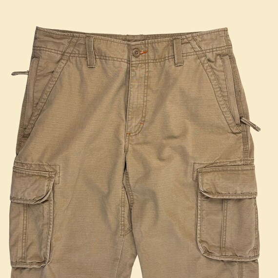 90s/y2k Khaki L.L. Bean Cargo Pants, 34x29 Vintage Tan/beige