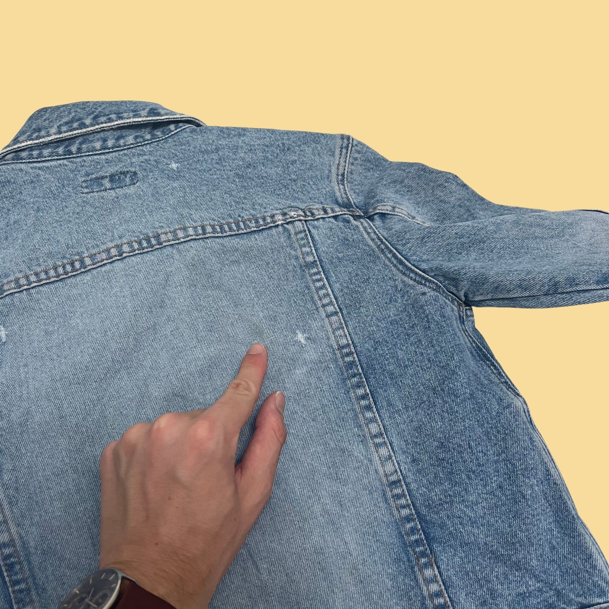 90s\"UNIONBAYデニムジャケット 90s UNIONBAY フリル付き デニムジャケット M - Sixpacjoe Web Shop