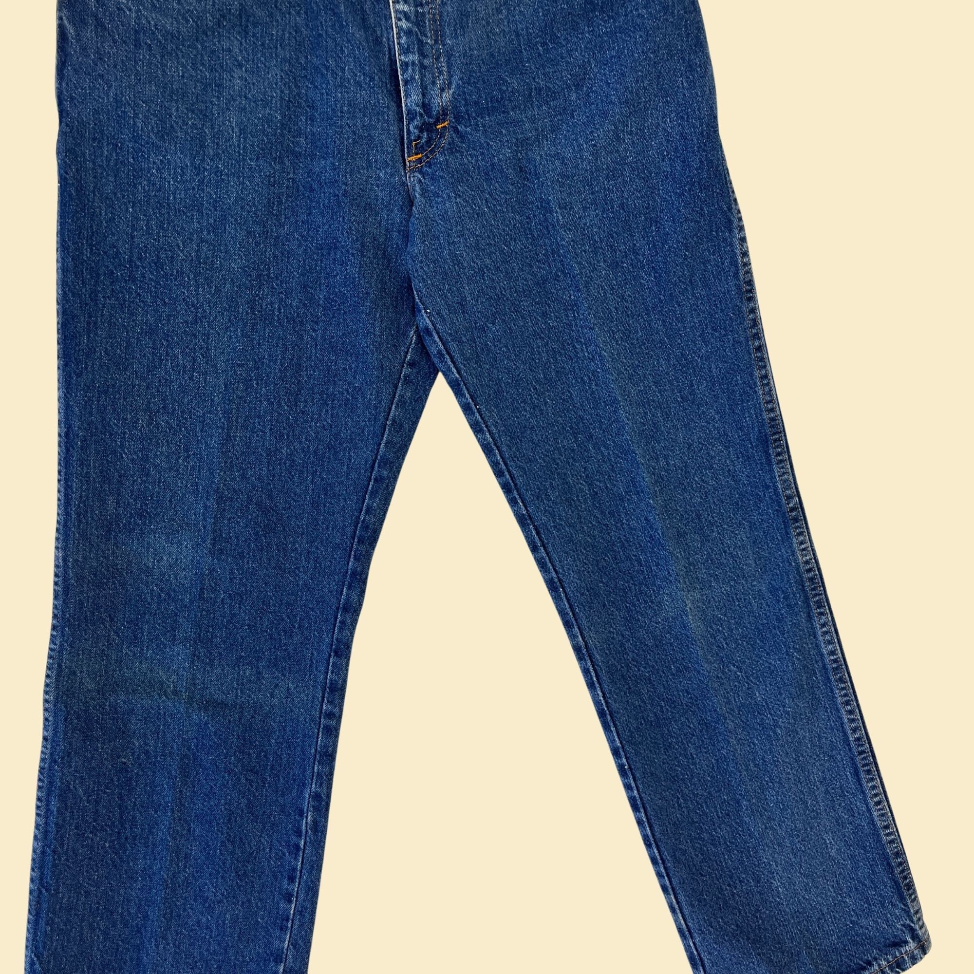 1980s Denim Pants, 36x30 Vintage Elk Manufacturing Co Medium