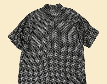 [CODEGRAPHY]★24FW★90S VTG THE NERD Overfit Check Shirt Vintage Shirt Size XL Checkered Checkered Shirt Short Sleeve