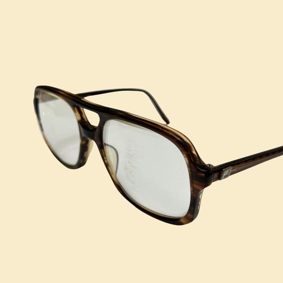 1980s glasses frames, vintage tortoise shell over… - image 1