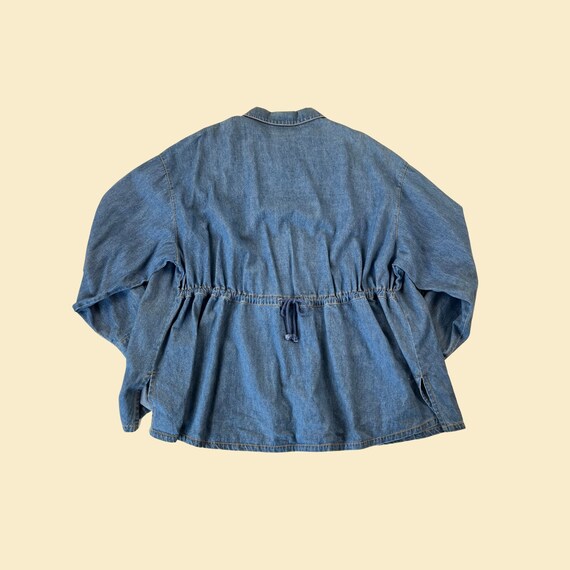 80s Caché denim / chambray button down shirt, siz… - image 9