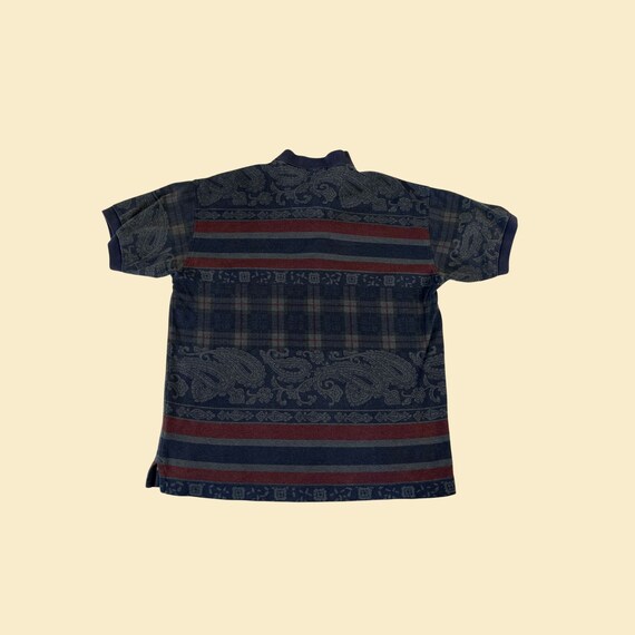 90s patterned Nautica shirt, size L, vintage 1990… - image 3
