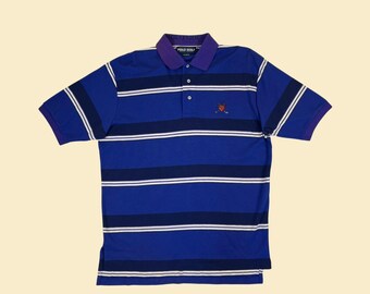 1990s L Long Sleeve Polo Shirt by Geoffrey Beene, Vintage