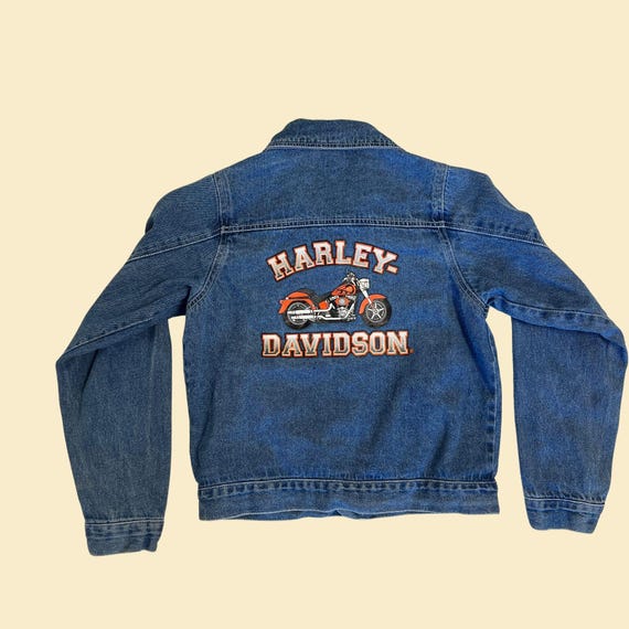 【Harley-Davidson】 Denim Jacket 刺繍 SizeM Harley-Davidson】 Denim Jacket 刺繍 SizeM - メルカリ