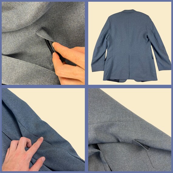 1970s Levi's Action Suit jacket, size 46L vintage… - image 3