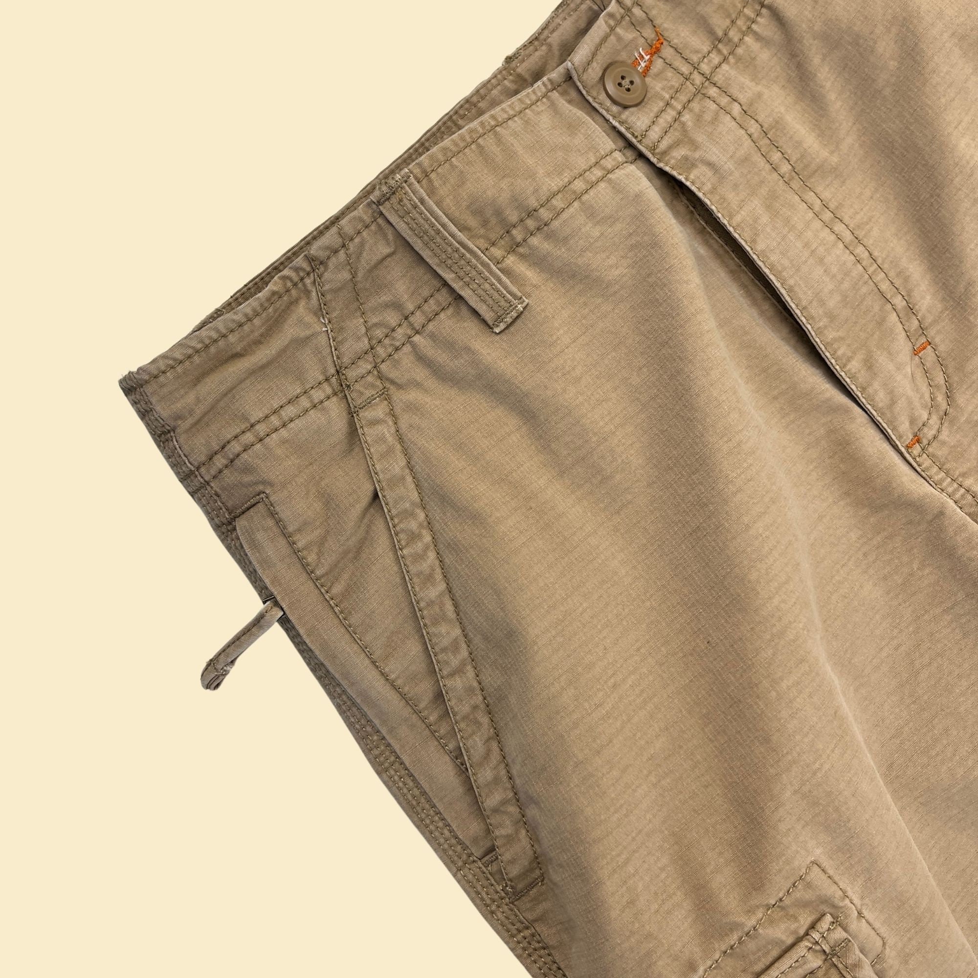 90s/y2k Khaki L.L. Bean Cargo Pants, 34x29 Vintage Tan/beige