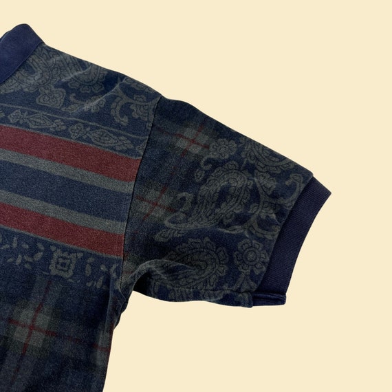 90s patterned Nautica shirt, size L, vintage 1990… - image 4