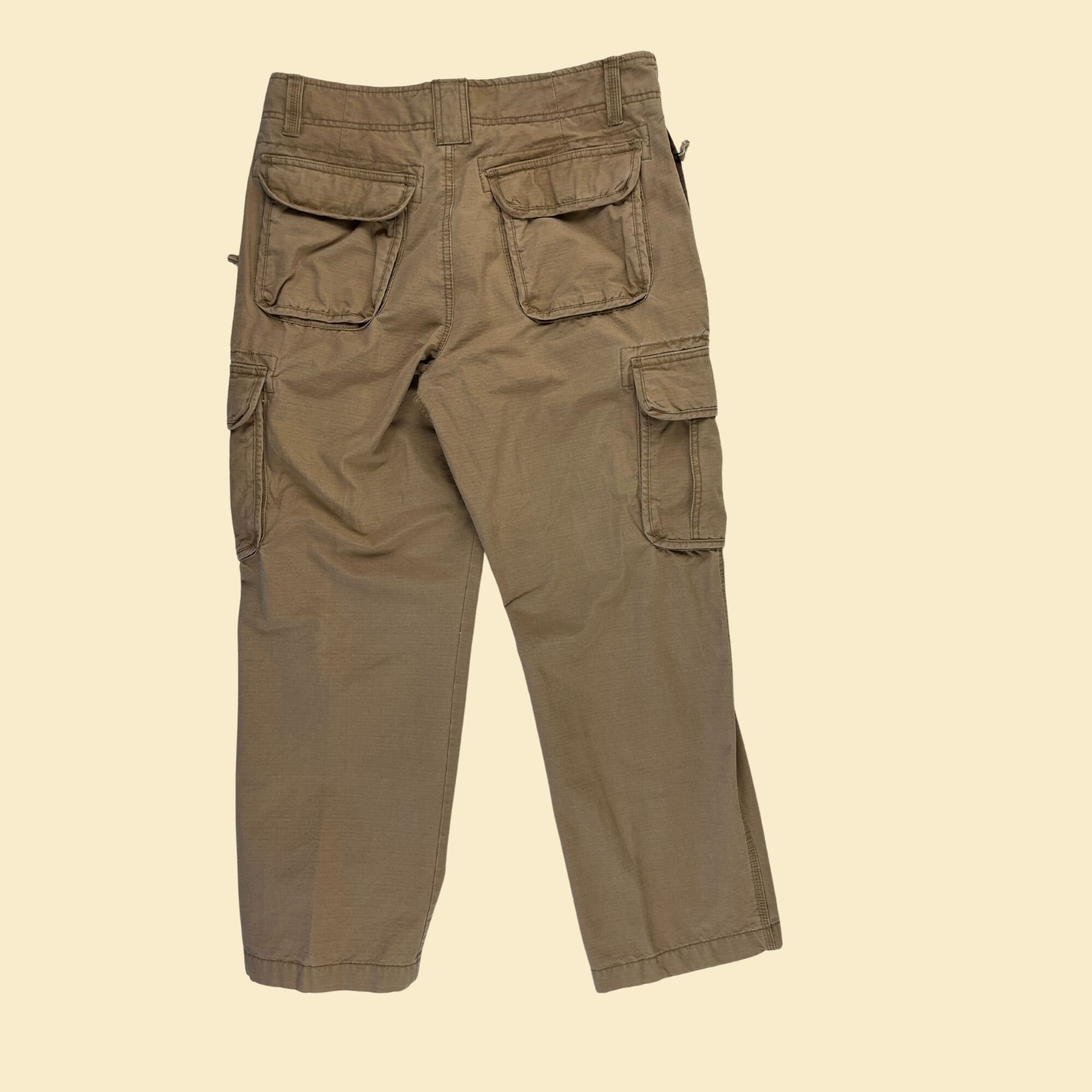 90s/y2k Khaki L.L. Bean Cargo Pants, 34x29 Vintage Tan/beige 90s/y2k Khaki L.L. Bean Cargo Pants, 34x29 Vintage Tan/beige