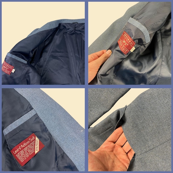 1970s Levi's Action Suit jacket, size 46L vintage… - image 2