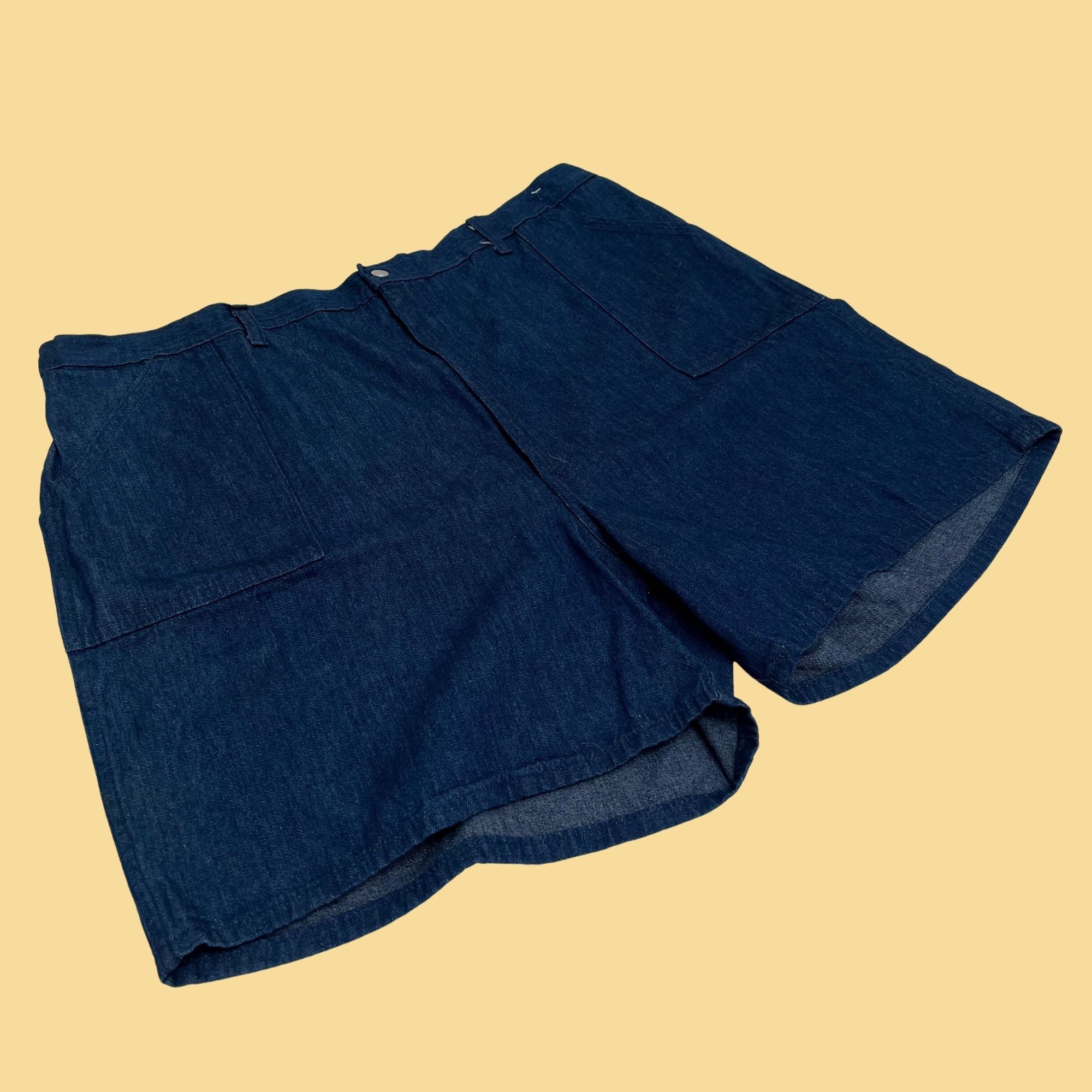 ハーフ・ショートパンツ IONSEOUL Grunning Vintage Damage Bermuda Pants JE1161 AMISH frayed-hem Denim Shorts | Purple | FARFETCH TR