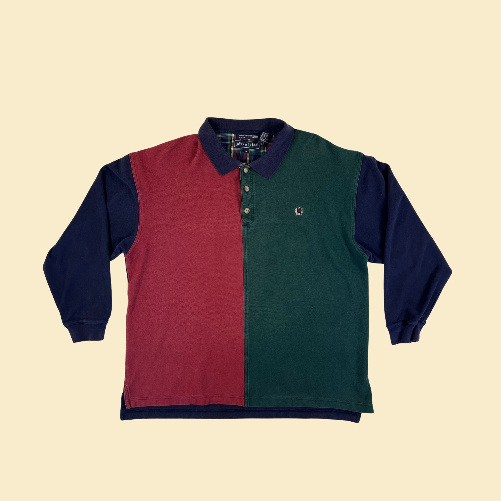 トップス 90s vintage unknown kolor polo shirts VINTAGE 90s MEN'S BLUE STRIPED SHORT SLEEVE POLO SHIRT