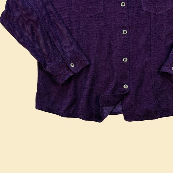 Buy 1990s Purple Silk Jacket by Chico