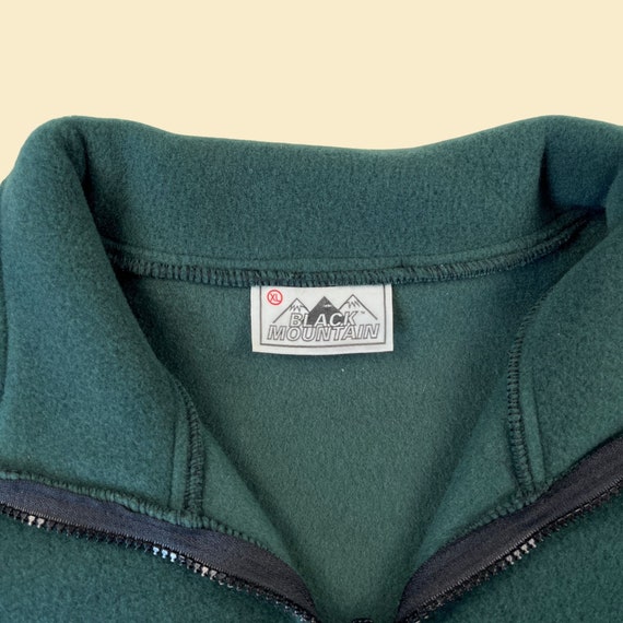 1990s XL green fleece vest by Black Mountain, vin… - image 5