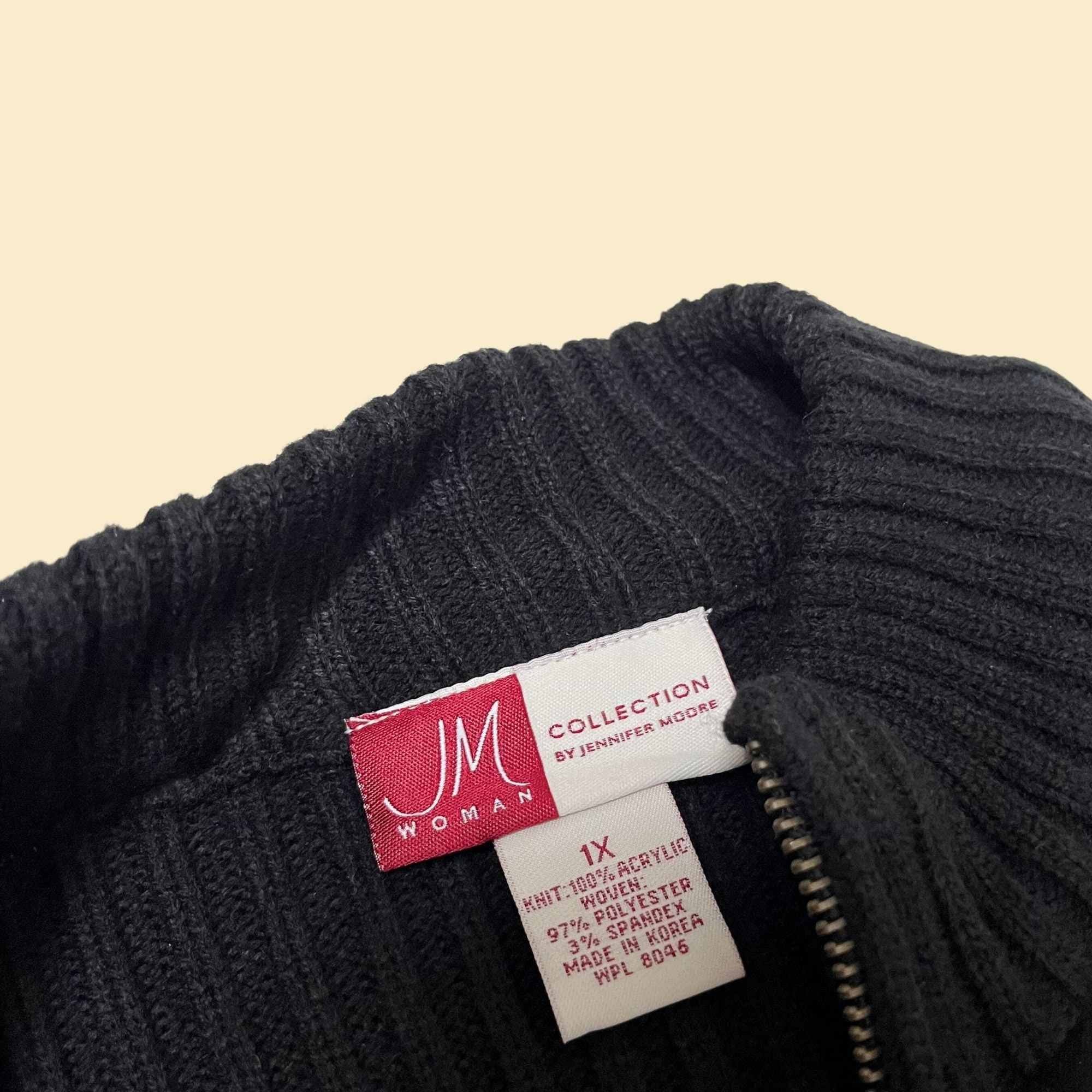 2000s bajra patterned w-zip knit jacket