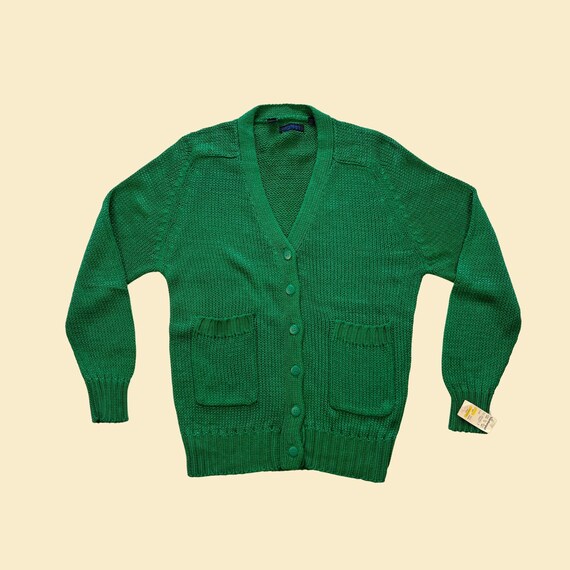 1980 年代の Esprit S カーディガン セーター、NOS ヴィンテージ