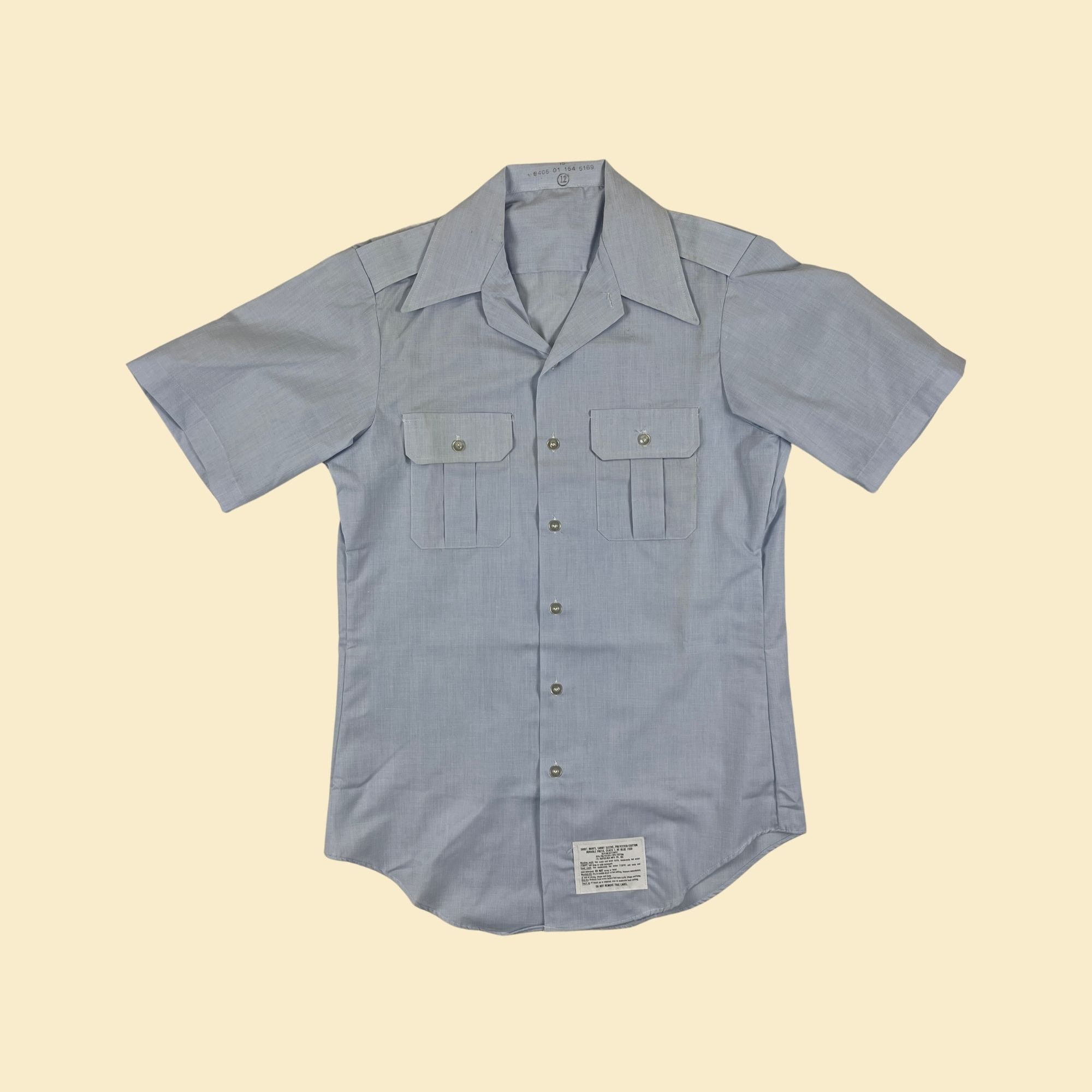 1970s Workwear Shirt by J.H. Rutter-rex Mfg Co, Vintage 70s